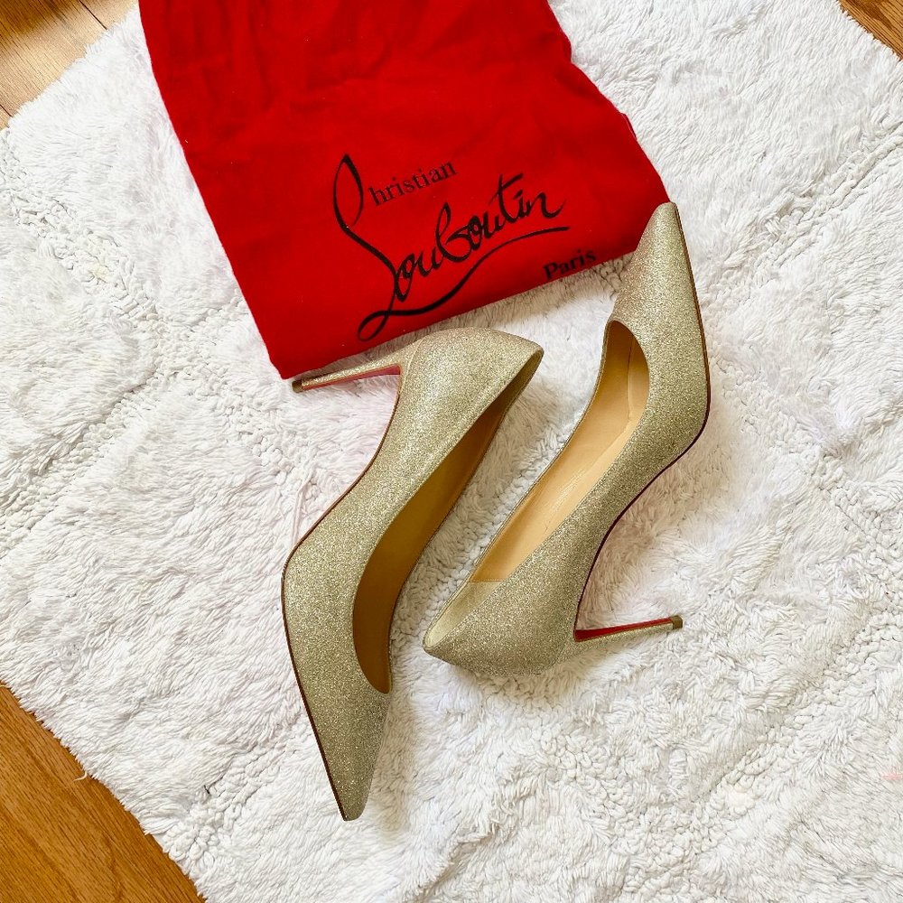 Christian Louboutin Kate 85 Glitter Mini Heels